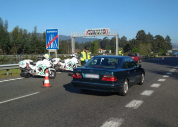 Interceptado en O Porriño un vecino de A Cañiza conduciendo sin permiso y positivo en drogas