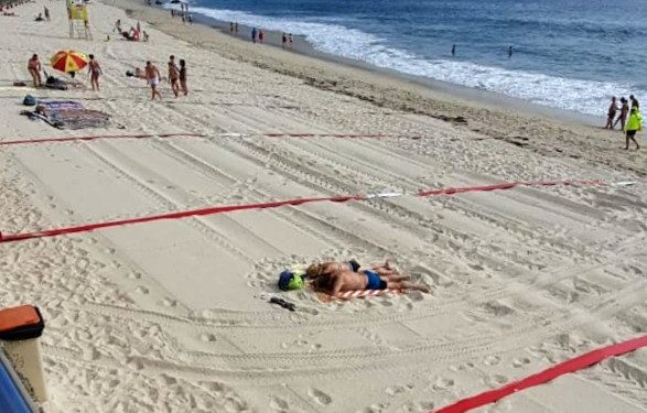 Así se estrenó el verano en las playas de Vigo: con cuadrículas y sin ellas