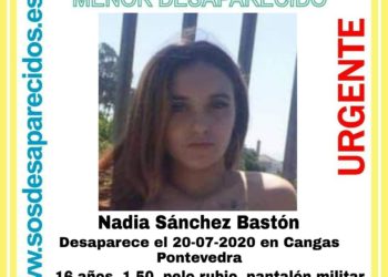Buscan a una menor de edad desaparecida en Cangas