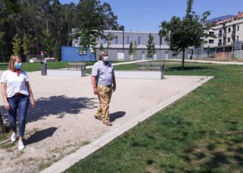 Tirolina de 20 metros e pirámide de escalada para a nova área recreativa de Salceda