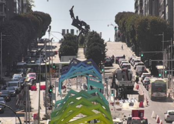 El tráfico cambia en la Gran Vía con el avance de las obras