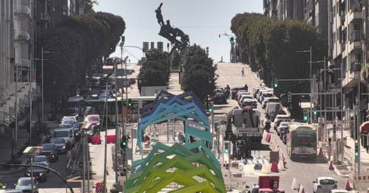 El tráfico cambia en la Gran Vía con el avance de las obras