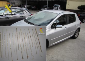 La Guardia Civil recupera un lote de joyas robadas en A Cañiza y detiene al presunto autor