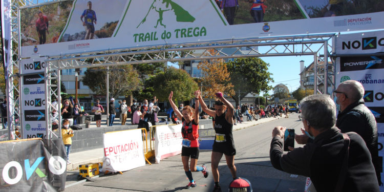 Adrián Rodríguez y Eva Piñel se imponen en el Trail do Trega