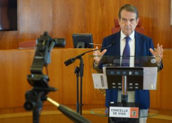 Caballero alaba la obra de la Ciudad de la Justicia y propone un convenio para reformar el entorno