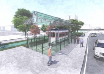 Visto bueno a la cubierta del tranvía de Coia, que quedará instalada en primavera