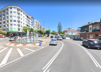 Herido un motorista en Vigo en un accidente con tres coches implicados