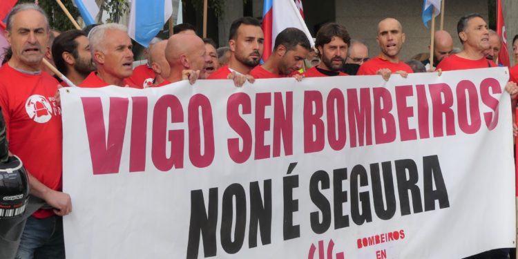 O TSXG declara firme a sentenza que anula os servizos mínimos da folga dos bombeiros de Vigo