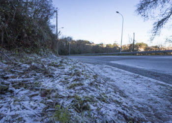 Vigo se congela con temperaturas bajo cero y sin rastro de nieve