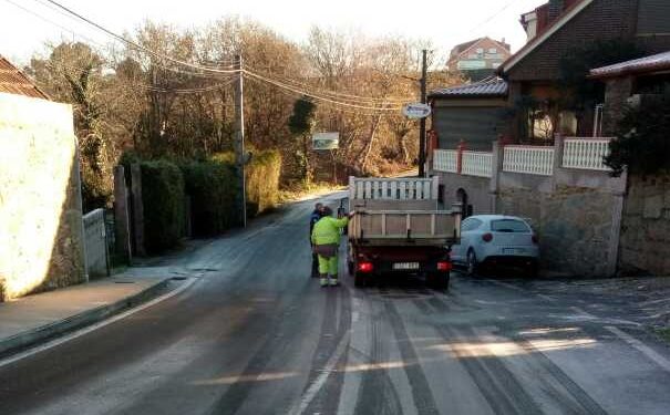 El frío polar pone a Vigo bajo cero