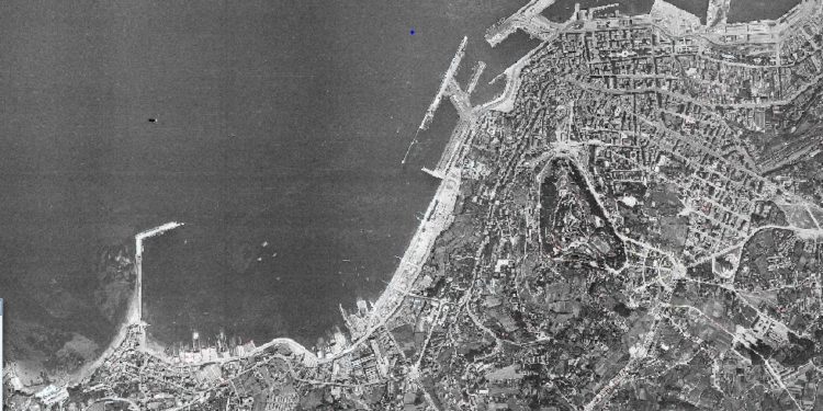 Vigo, en las imágenes aéreas del Vuelo Americano de 1946 y 1956