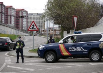 La Policía utiliza drones para vigilar los accesos a Vigo