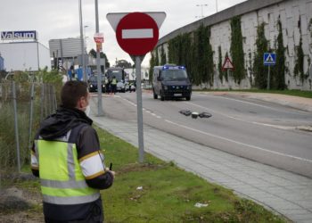 La Policía utiliza drones para vigilar los accesos a Vigo