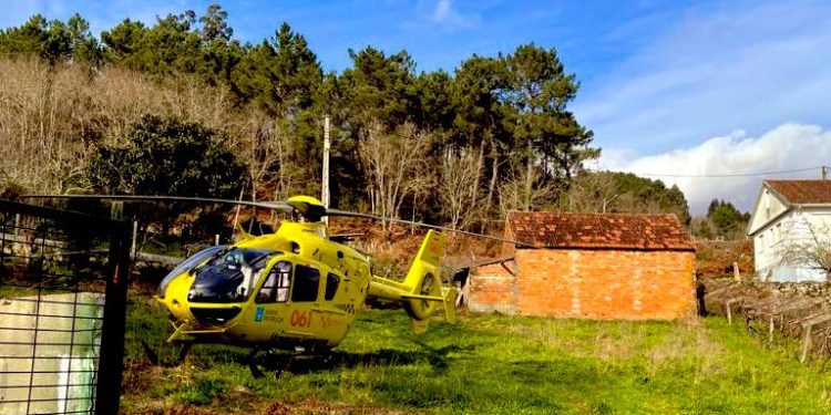 Un hombre fallece tras ser alcanzado por un árbol en Mondariz