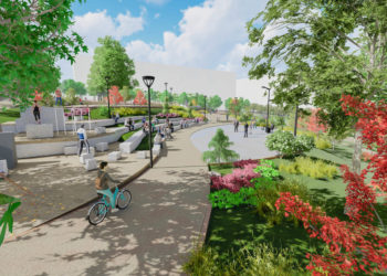 Río artificial y estanque en la reforma integral de A Miñoca de Vigo con un coste de 1,6 millones