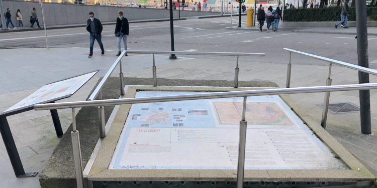 Restos de la muralla de Vigo