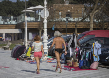 Vigo sale en estampida para disfrutar de un día primaveral en playas, parques y terrazas
