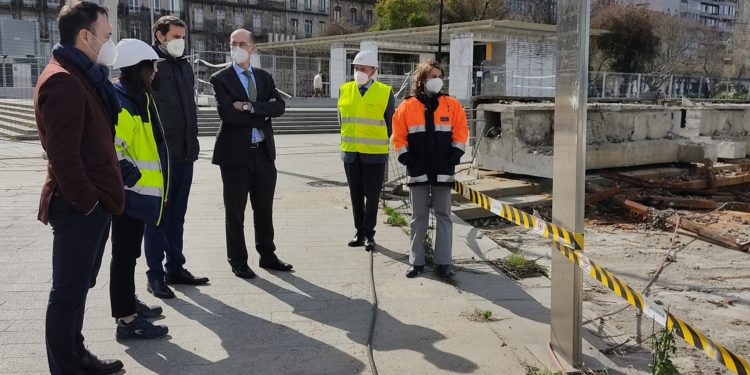 Las obras del paseo de As Avenidas avanzan “a buen ritmo”