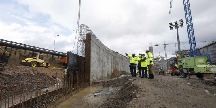 La nueva estación de autobuses de Vigo alcanza el 45% de ejecución y mantiene el calendario previsto
