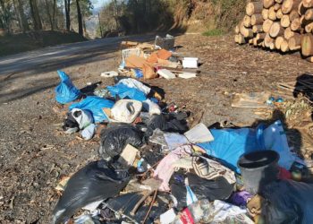 La Policía Local localiza a una empresa de reformas de Vigo que tiraba escombros en el monte