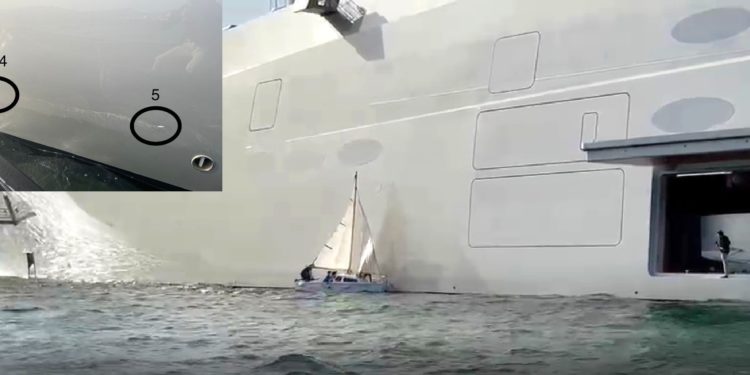 La colisión de un pequeño velero contra el «A» acaba en denuncia
