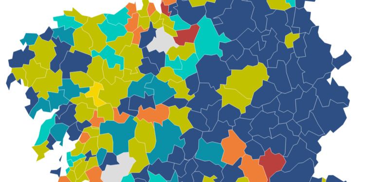 Baja la incidencia en los cinco concellos del área sanitaria de Vigo con más casos y solo sube en Ponteareas