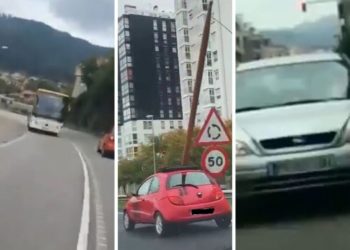 Nueva imprudencia al volante en Vigo para la recopilación de vídeos con conductores temerarios