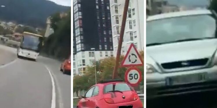 Nueva imprudencia al volante en Vigo para la recopilación de vídeos con conductores temerarios