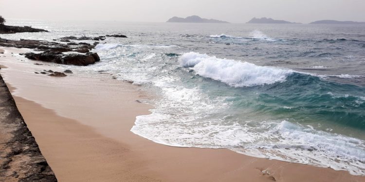 Temperatura veraniega y máxima del año en Vigo antes de la llegada de la lluvia