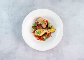 Wok de pollo con curry