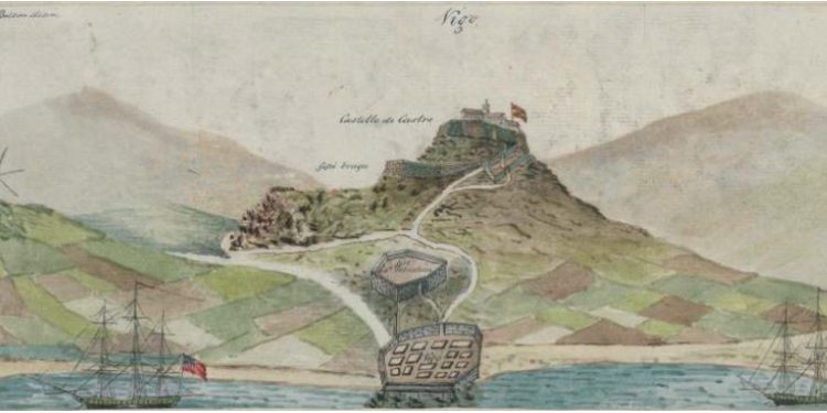 Hallado en Londres el primer dibujo de la Reconquista de Vigo