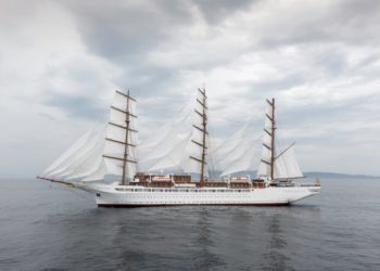 Vigo corona su goleta «Sea Cloud Spirit», la nueva joya clásica de los mares