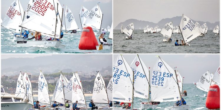 Bruno Iglesias, primer líder del Trofeo Vithas de Optimist en Canido