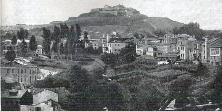 El monte de O Castro de Vigo en 1900