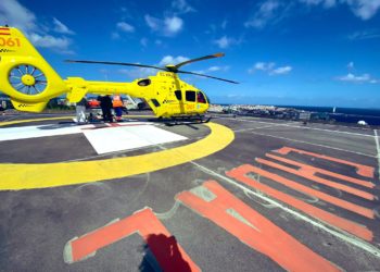 Helicóptero Ourense en A Coruña accidente bici Ponteareas