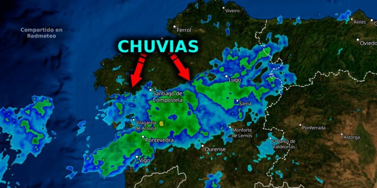 La tormenta deja más de 26 l/m2 en solo una hora en Vigo