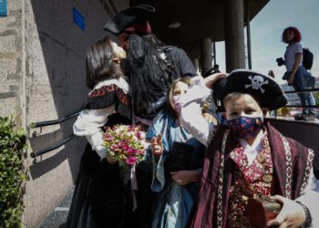 Jack Sparrow y María se casan por fin en Vigo