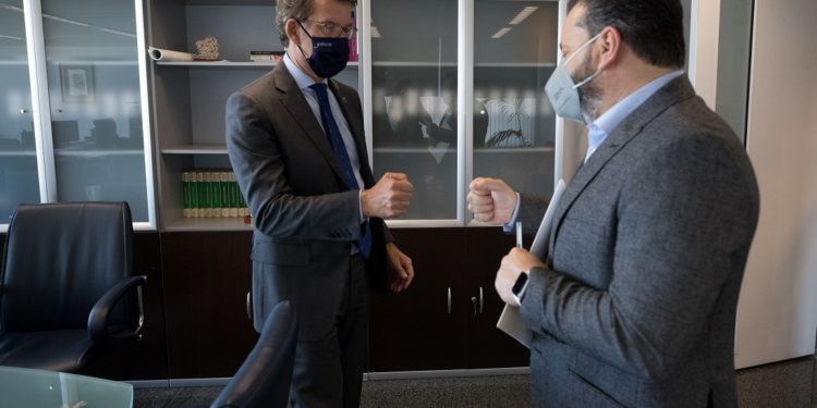 Feijóo e Ferreira analizan os avances sobre A Pasaxe, drenaxe de ríos Miñor e Zamáns e EDAR