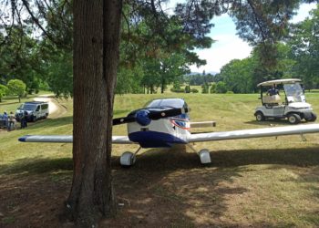 El campo de golf de Mondariz-Balneario, pista para un aterrizaje de emergencia