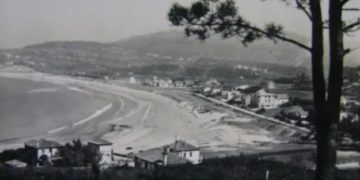 Playa América Nigrán foto antigua