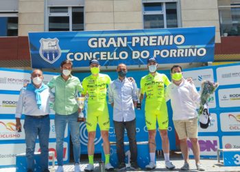 Noel Martín bautiza el Gran Premio Concello do Porriño con un triunfo del Vigo-Rías Baixas