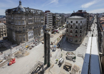 La macroplaza de Vigo comienza a tomar forma en la Porta do Sol
