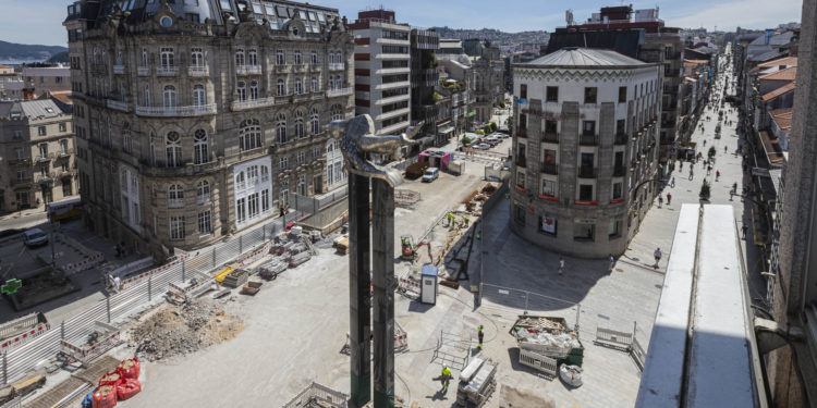 La macroplaza de Vigo comienza a tomar forma en la Porta do Sol