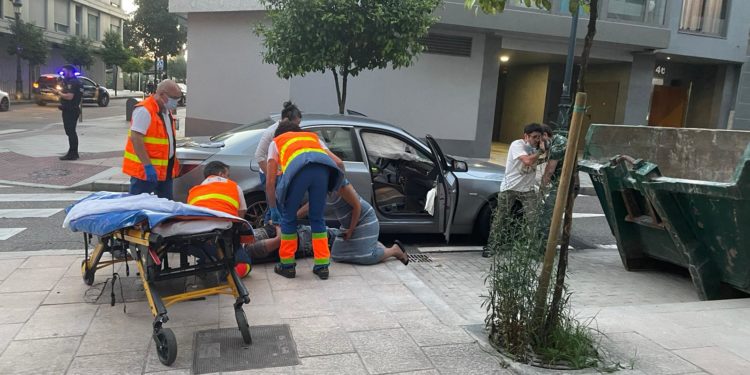 Tres heridos en un aparatoso accidente de tráfico en Vigo