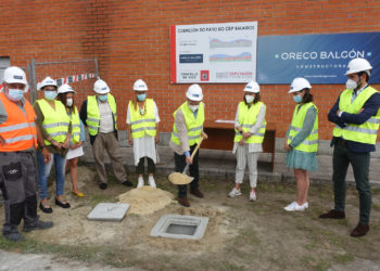 Concello e Deputación invisten 397.000€ na cuberta do patio do Ceip Balaídos
