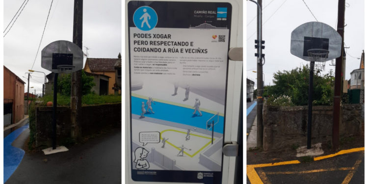 Moaña sube la apuesta de Cangas: canastas con tiro a jardín privado