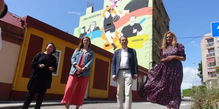 Cinco deportistas, no olimpo da arte urbano de Vigo