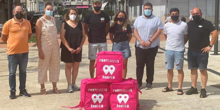 Nace en Ponteareas Roombo, a nova rede de reparto a domicilio na comarca