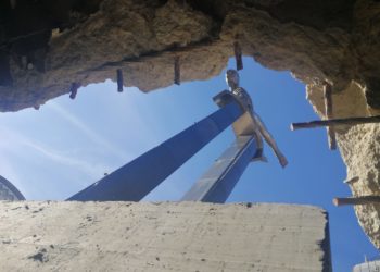 Visita al interior de las obras del túnel de Porta do Sol