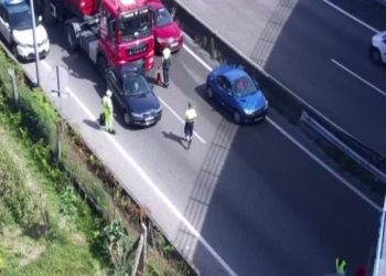Retenciones en la salida de Vigo a causa de un accidente